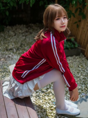 [小仓千代w] 红色体操服_28