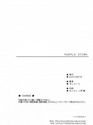 [绮罗星汉化] (C80) [r.i.s factory (るしゅーと)] PURPLE STORM (インフィニット・ストラトス)_33