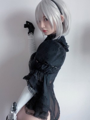 51酱 - NO.02 2B Black Bride_32_www.8kcosplay.com32