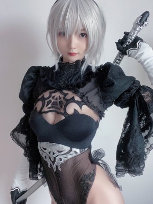 51酱 - NO.02 2B Black Bride_35_www.8kcosplay.com35