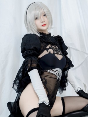 51酱 - NO.02 2B Black Bride_07_www.8kcosplay.com7