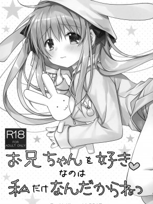 (COMIC1☆12) [龍の金曜日 (龍牙翔)] お兄ちゃんを好きなのは私だけなんだからねっ_02