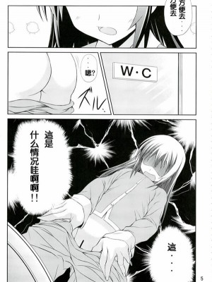 [枫色汉化组] (C74) [ニュートンの林檎 (戌角柾)] キョン子の災難 (涼宮ハルヒの憂鬱)_04