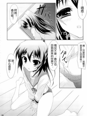 [枫色汉化组] (C74) [ニュートンの林檎 (戌角柾)] キョン子の災難 (涼宮ハルヒの憂鬱)_19