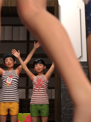 [3D][BlackK Studio] 忘れられない夏~夏休みに遊びに行ったら まさか叔母さんと従妹と…!!_0017