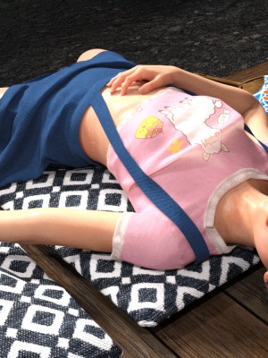 [3D][BlackK Studio] 忘れられない夏~夏休みに遊びに行ったら まさか叔母さんと従妹と…!!_0341