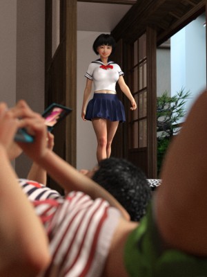 [3D][BlackK Studio] 忘れられない夏2~最終完結編~ セックス三昧の夏休み～女担任の家庭訪問と隣の女子高生シッターのあられもない痴態!最後はおじいちゃんも我慢できなくて_0156