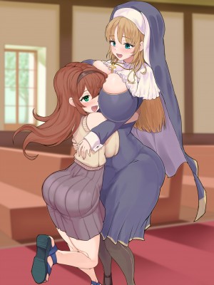 [ぶらっくたん]&nbsp;&nbsp;デカパイのふたなりシスターと誘惑少女_91