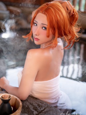 雨波 ブリーチ 乱菊 温泉 コスプレ_23_23