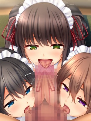 [スタジオ山ロマン (cccpo)] トリプルま●こに挿れ放題!次はメイドで4Pハーレム!～文化祭で巨乳メイドの彼女たちとご奉仕エッチ!～_581