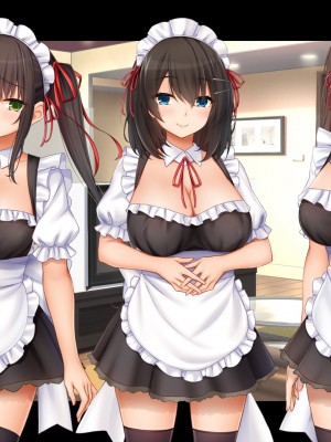 [スタジオ山ロマン (cccpo)] トリプルま●こに挿れ放題!次はメイドで4Pハーレム!～文化祭で巨乳メイドの彼女たちとご奉仕エッチ!～_646