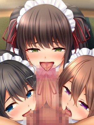 [スタジオ山ロマン (cccpo)] トリプルま●こに挿れ放題!次はメイドで4Pハーレム!～文化祭で巨乳メイドの彼女たちとご奉仕エッチ!～_584