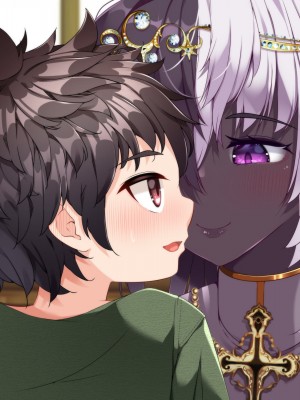 [朝風の雫 (朝風あびす)] 記憶喪失のふたなりダークエルフ神官様に悪戯しているうちに精通してしまったボーイッシュふたレズ村人ちゃんのお話_165