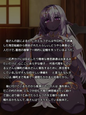 [朝風の雫 (朝風あびす)] 記憶喪失のふたなりダークエルフ神官様に悪戯しているうちに精通してしまったボーイッシュふたレズ村人ちゃんのお話_008