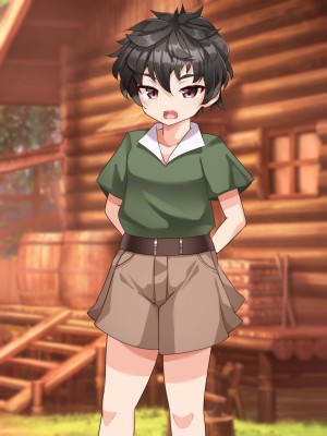 [朝風の雫 (朝風あびす)] 記憶喪失のふたなりダークエルフ神官様に悪戯しているうちに精通してしまったボーイッシュふたレズ村人ちゃんのお話_153