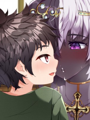 [朝風の雫 (朝風あびす)] 記憶喪失のふたなりダークエルフ神官様に悪戯しているうちに精通してしまったボーイッシュふたレズ村人ちゃんのお話_186