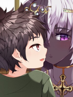 [朝風の雫 (朝風あびす)] 記憶喪失のふたなりダークエルフ神官様に悪戯しているうちに精通してしまったボーイッシュふたレズ村人ちゃんのお話_202