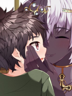 [朝風の雫 (朝風あびす)] 記憶喪失のふたなりダークエルフ神官様に悪戯しているうちに精通してしまったボーイッシュふたレズ村人ちゃんのお話_210