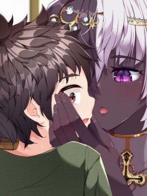 [朝風の雫 (朝風あびす)] 記憶喪失のふたなりダークエルフ神官様に悪戯しているうちに精通してしまったボーイッシュふたレズ村人ちゃんのお話_203