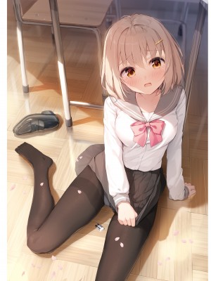 [よろず] くろタイツ WIDE_070