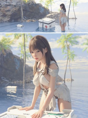 (同人CG集)[空色工坊] セクハラお兄さんと無人島漂流_nmj64