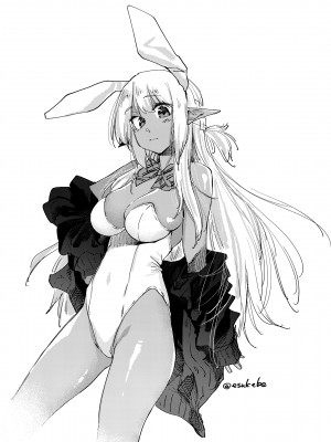 [暴碧汉化组] [えーすけ] えっちな褐色エルフJKとの暮らし方2｜如何与色色的褐色精灵JK一起生活2 (WEEKLY快楽天 2021 No.34) [無修正]_40