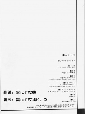 [脸肿汉化组] (C83) [幼性アレルゲン (TEC , らじー)] 愛しのブラインドネス (東方Project)_21