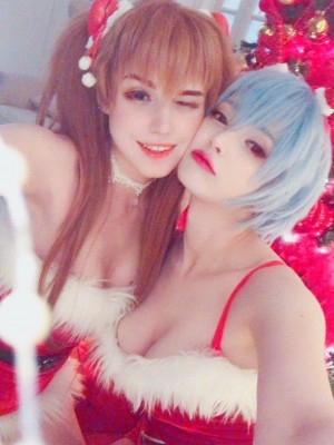 Shirogane-sama - Asuka_Asuka - Asuka and Rei Christmas 0015