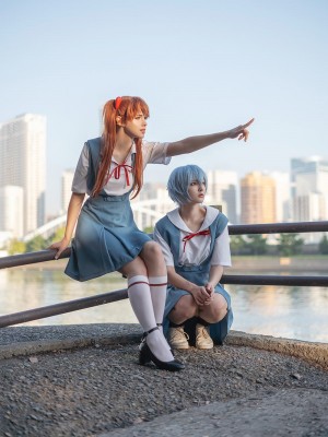 Shirogane-sama - Asuka_Asuka - Asuka and Rei Schoolgirl 0005