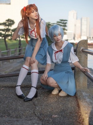 Shirogane-sama - Asuka_Asuka - Asuka and Rei Schoolgirl 0009