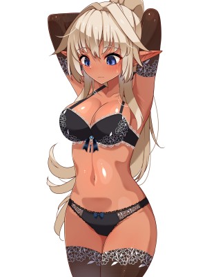 [朝風の雫 (朝風あびす)] 自分以外の全員が常識改変催眠に支配された世界でふたレズHと露出に溺れたダークエルフちゃんのお話_128