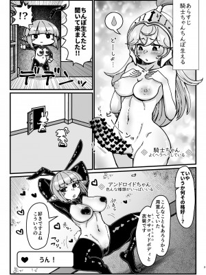 [うぇるきゃ (うみわたり)] ふたなり騎士ちゃんと性処理アンドロイド [DL版]_03