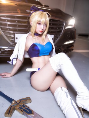 Cosplayer - Aza miyuko_016_Fate_Artoria_racing_Saber_6