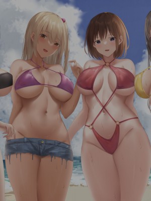 [クレドソフィア] みんなが抱きたいピチピチ●●達が冴えない童貞おぢさんと無避妊中出しセックスで乱れ飛ぶビーチ！_0034