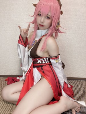 Rizuna -&nbsp;&nbsp;八重神子コスプレ自撮り写真集_02