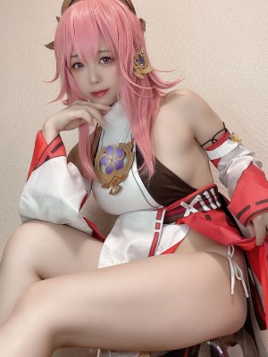 Rizuna -&nbsp;&nbsp;八重神子コスプレ自撮り写真集_43