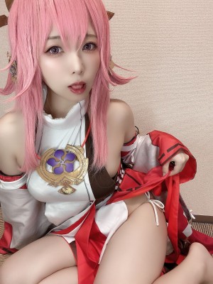 Rizuna -&nbsp;&nbsp;八重神子コスプレ自撮り写真集_12