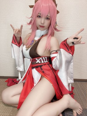 Rizuna -&nbsp;&nbsp;八重神子コスプレ自撮り写真集_03