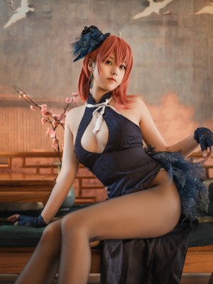 蜜汁猫裘—黑太子旗袍_黑太子旗袍 (29)