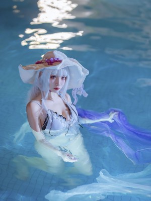 二佐Nisa - 碧蓝光辉泳装_32