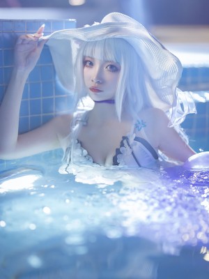 二佐Nisa - 碧蓝光辉泳装_38