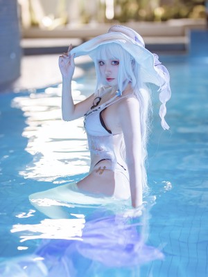 二佐Nisa - 碧蓝光辉泳装_33