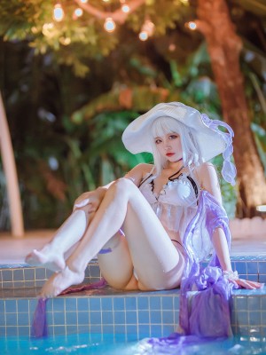 二佐Nisa - 碧蓝光辉泳装_13