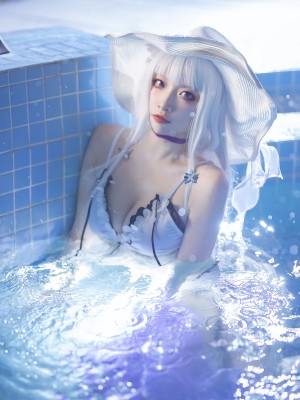 二佐Nisa - 碧蓝光辉泳装_39