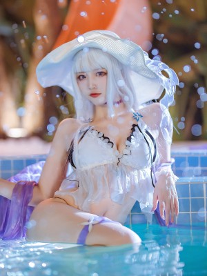 二佐Nisa - 碧蓝光辉泳装_19