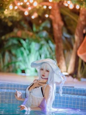 二佐Nisa - 碧蓝光辉泳装_11