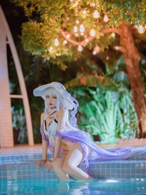 二佐Nisa - 碧蓝光辉泳装_10