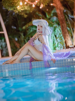 二佐Nisa - 碧蓝光辉泳装_09