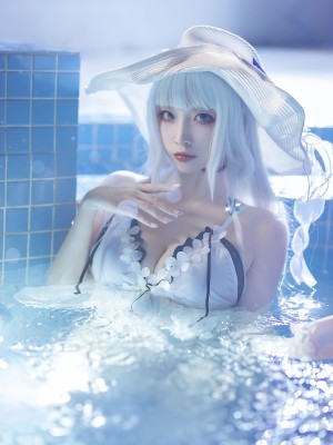 二佐Nisa - 碧蓝光辉泳装_37