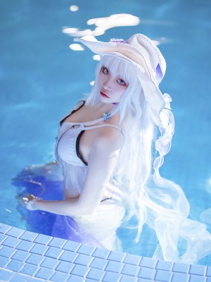 二佐Nisa - 碧蓝光辉泳装_30